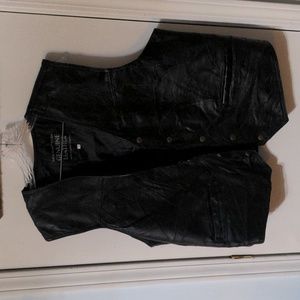 Leather Motorcycle Vest